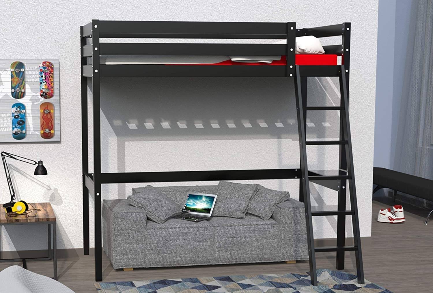 lit mezzanine adulte canapé